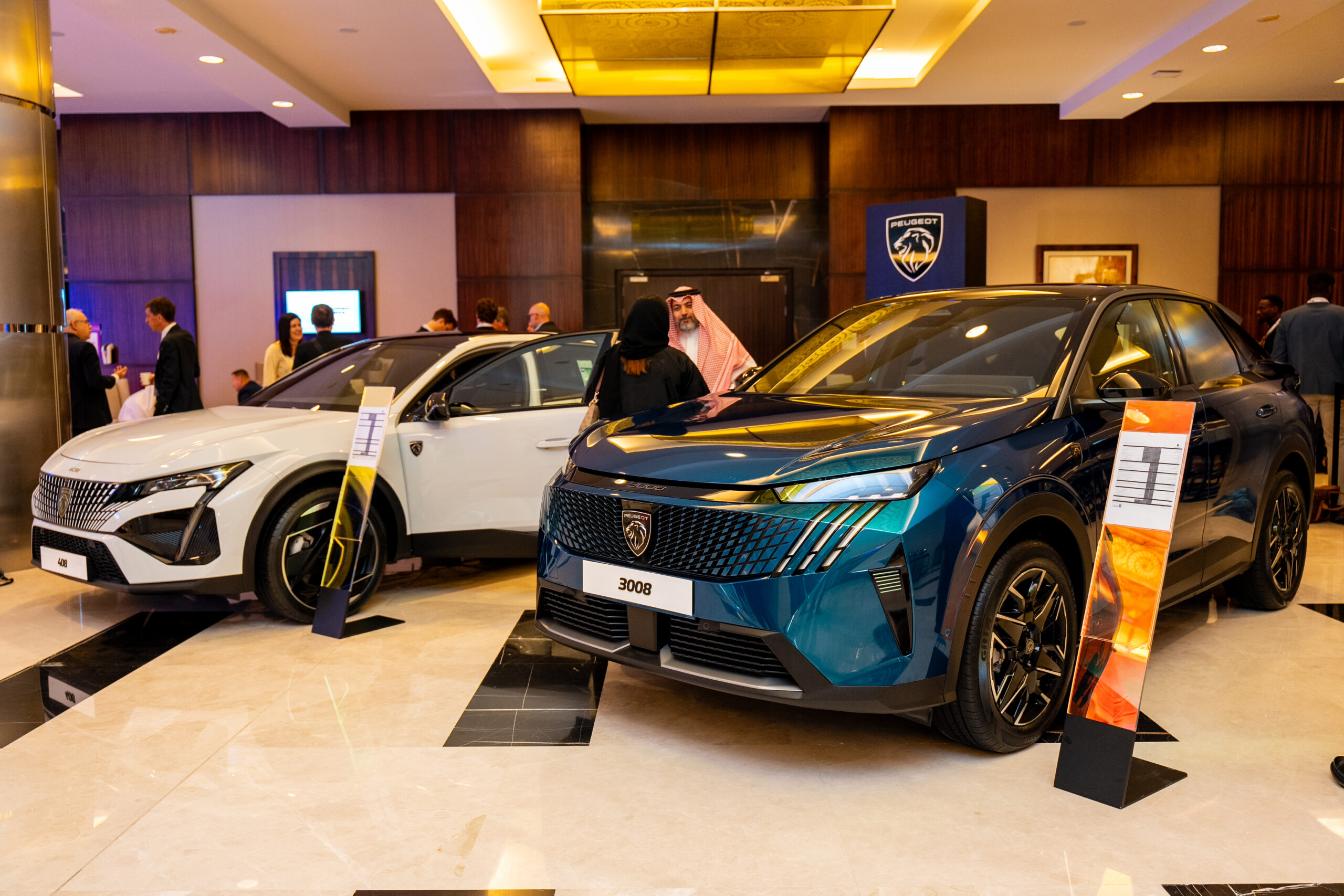 French automotive brands on the exhibition floor of the Forum