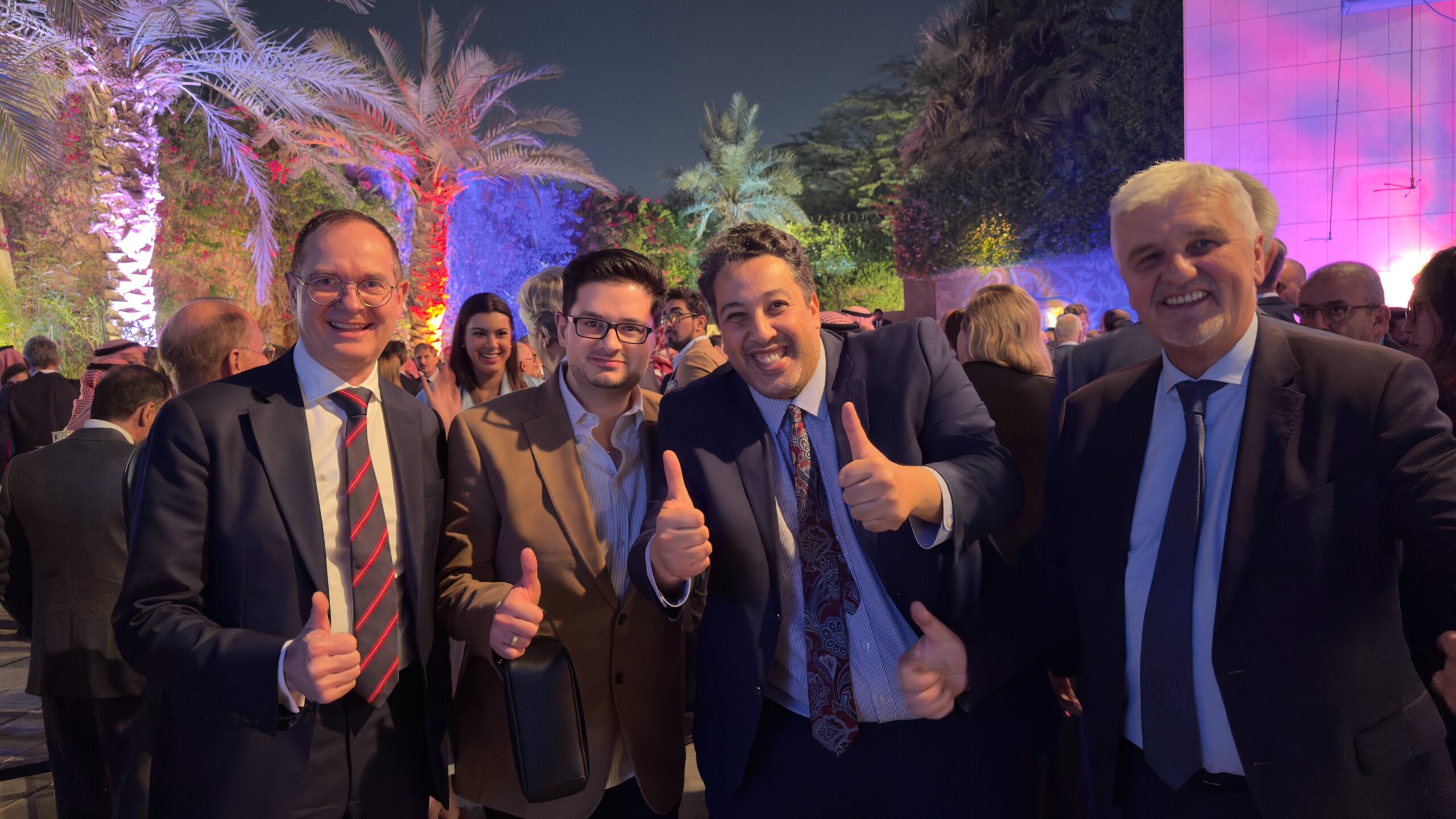 With the Business France team at the R&eacute;sidence de France in Riyadh